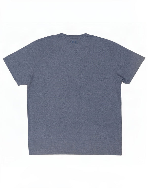 Under Armour Camiseta holgada Heat Gear para hombre, talla grande, moteada en azul
