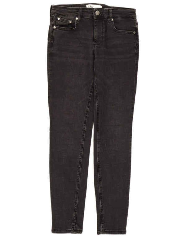 Zara Vaqueros pitillo para mujer EU 38 Small W28 L28 Algodón gris