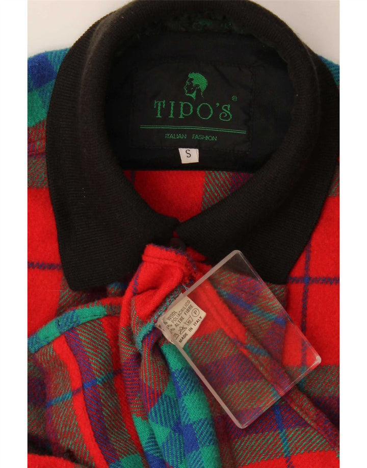 Tipo' S Camisa De Franela Para Hombre De Lana A Cuadros Rojos Pequeños