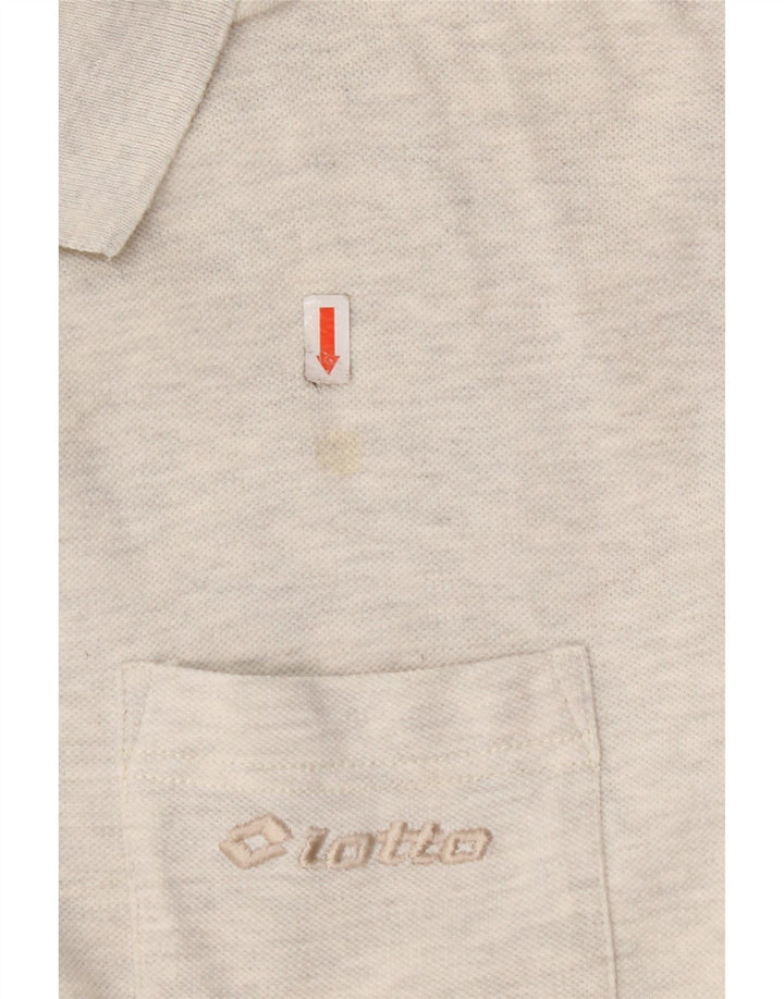 LOTTO Blusa de manga corta para mujer UK 20 2XL Algodón gris