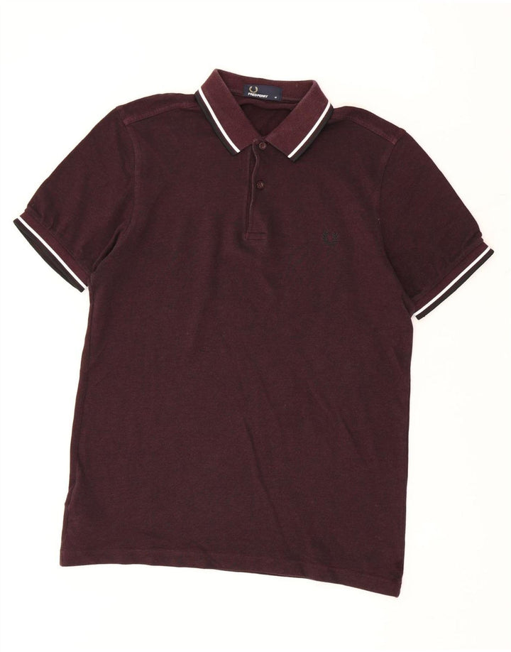 Polo Fred Perry Hombre Algodón Granate Medio