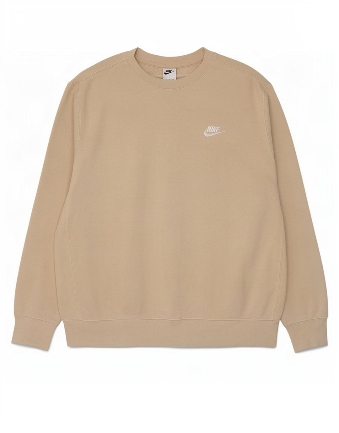 Nike - Sudadera tipo jersey para hombre, talla grande, algodón beige