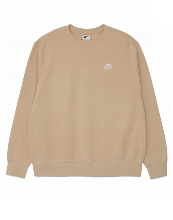 Nike - Sudadera tipo jersey para hombre, talla grande, algodón beige