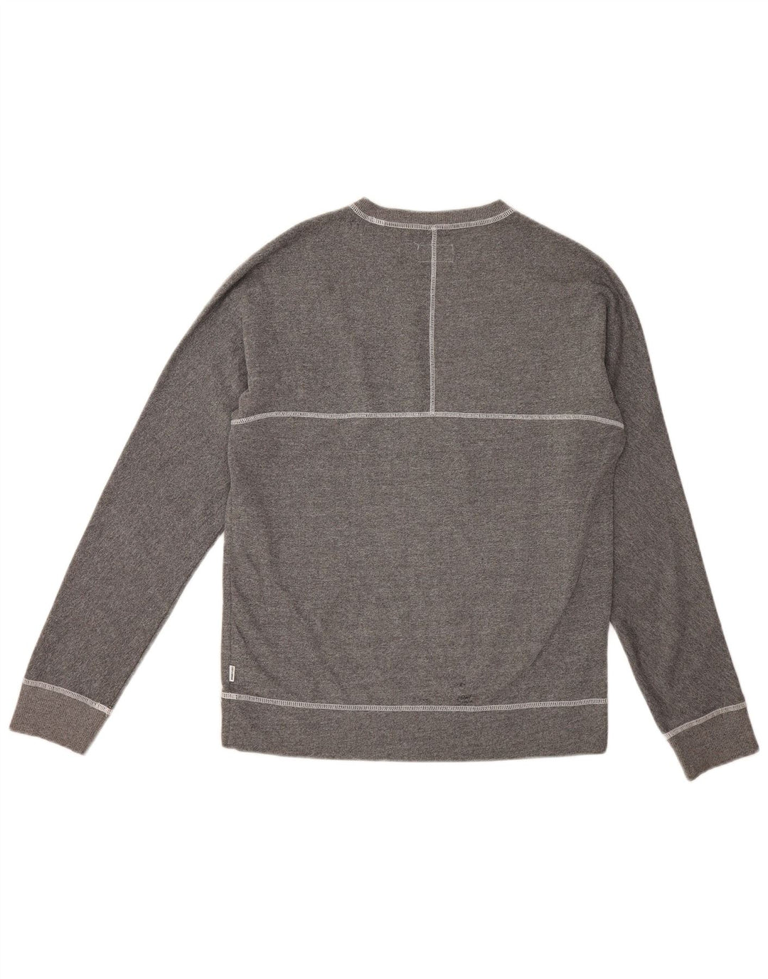 Converse Hombre Sudadera Gráfica Jersey De Algodón Gris Medio