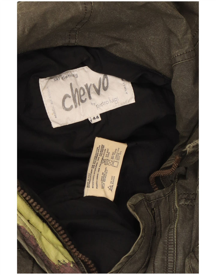 Chervo Chaqueta de esquí para hombre UK 44 2XL Caqui Algodón