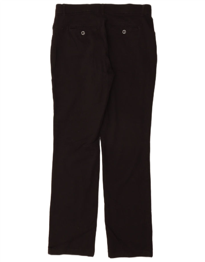 LEE Pantalones casuales rectos de ajuste regular para mujer US 10 Large W33 L32 Negro