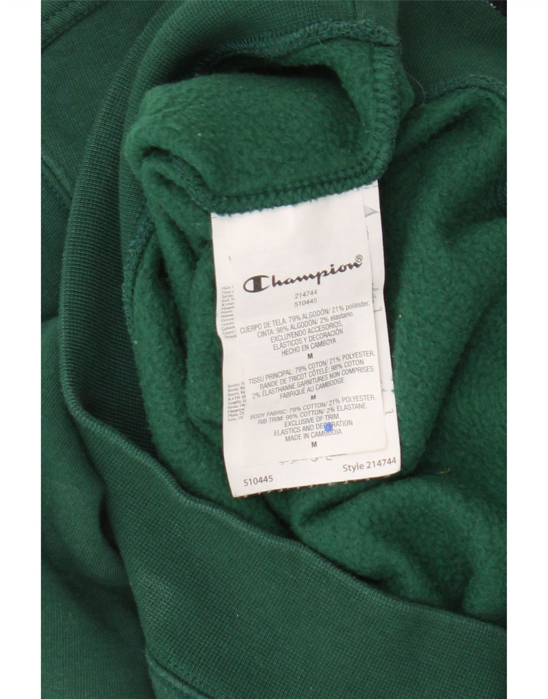 Champion Sudadera Gráfica Jumper De Algodón Verde Medio |