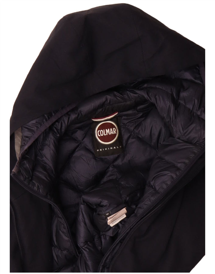 Colmar Chaqueta cortavientos con capucha para hombre IT 50 Large Poliéster azul marino