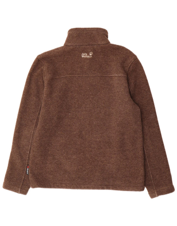 Jack Wolfskin Chaqueta polar para hombre UK 36/38 Small Marrón Poliéster
