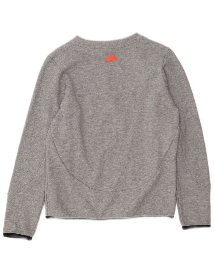 ELLESSE Sudadera gráfica para mujer Jumper UK 40 Grande Algodón moteado gris