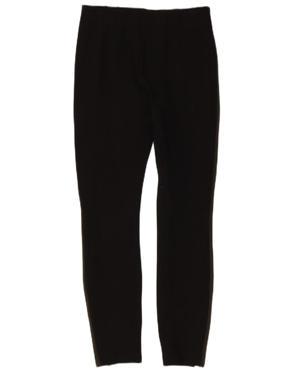 Zara Mujer Pantalones Casuales Pitillo Pequeños W26 L25 Viscosa Rayas Negras