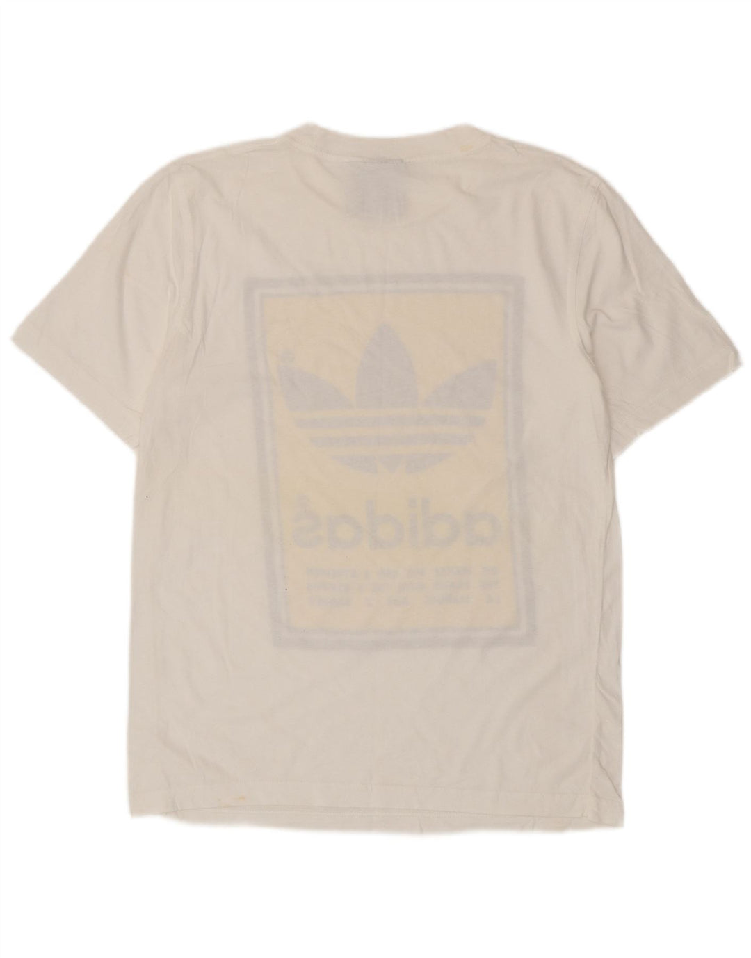 Adidas - Camiseta gráfica para hombre, talla pequeña, color blanco