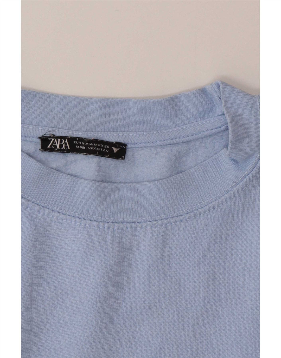 Zara Mujer Sudadera Jumper UK 44 Azul Medio