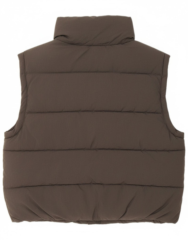 ZARA Girls Padded Gilet 13-14 Years Grey Polyester