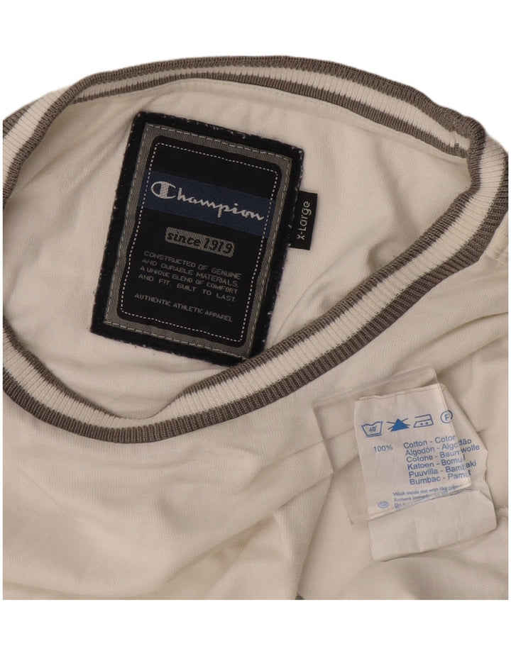 Champion Camiseta Hombre Top XL Blanco Algodón
