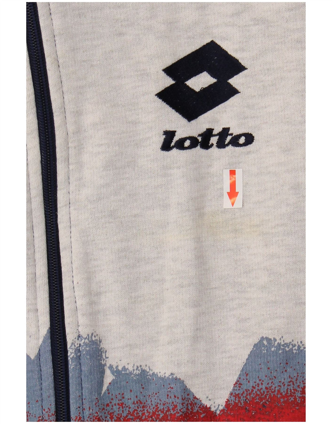 Lotto Chaqueta de chándal para hombre UK 40/42 Large Azul marino Colorblock