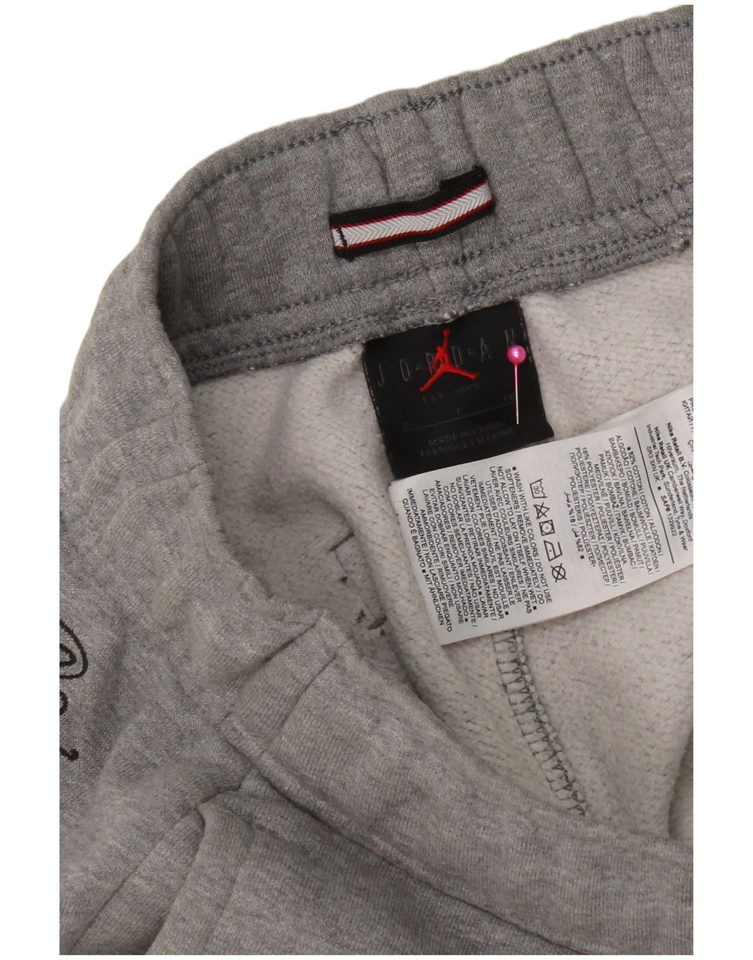Jordan Hombre Pantalones De Chándal Joggers Small Gris Algodón