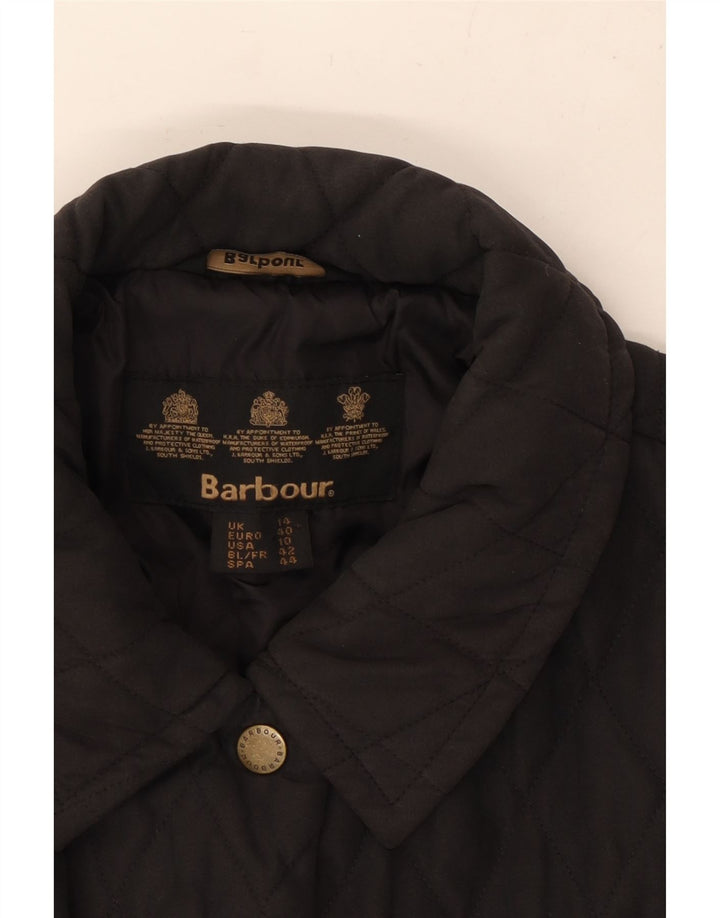 BARBOUR Chaqueta acolchada para mujer Reino Unido 44 Grande Negro
