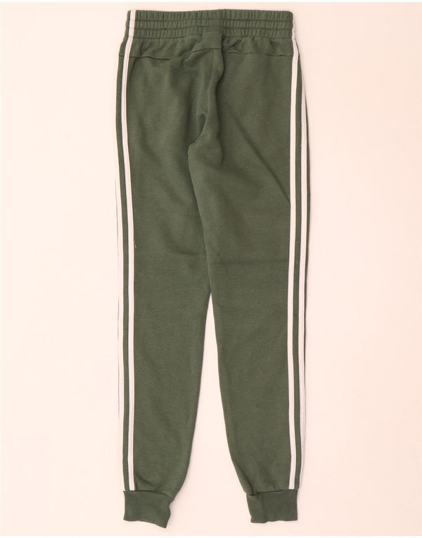 Adidas Mujer Chándal Pantalones Joggers UK 4/6 XS Verde Algodón