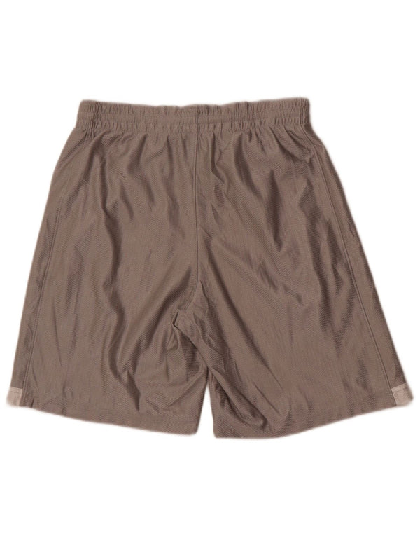 Nike - Pantalones cortos deportivos para hombre, talla pequeña, poliéster gris