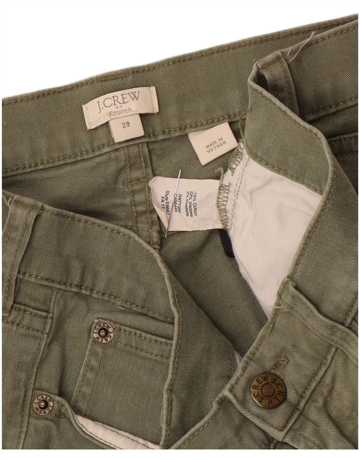 Vaqueros pitillo para mujer J. Crew W29 L27 Algodón caqui