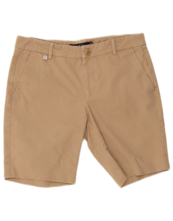 Ralph Lauren - Pantalones cortos chinos para mujer US 6 mediano W32 algodón beige