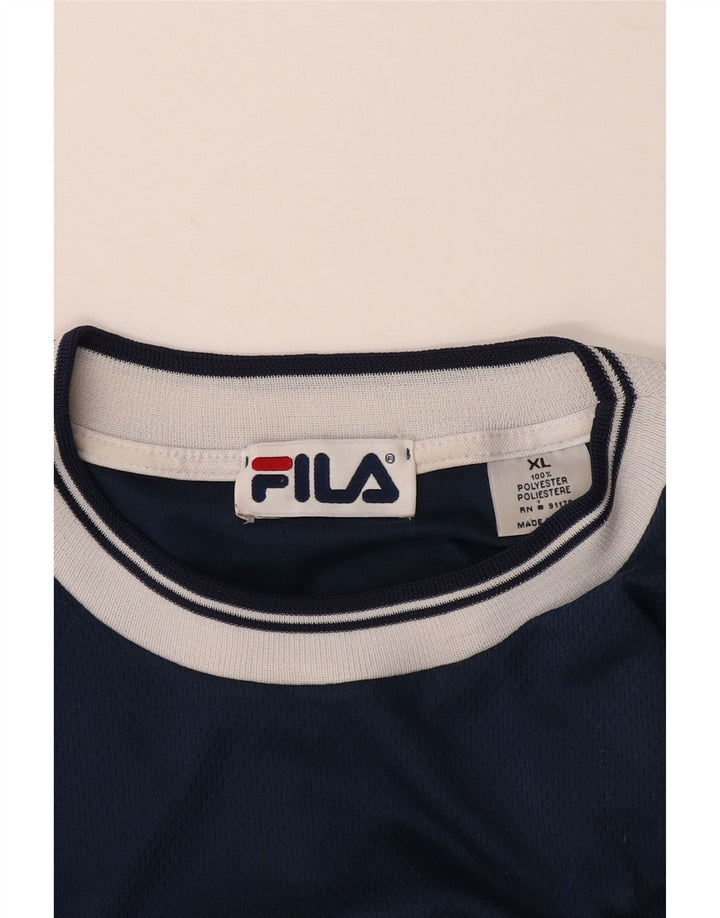 FILA Camiseta Hombre Top XL Azul Marino Poliéster