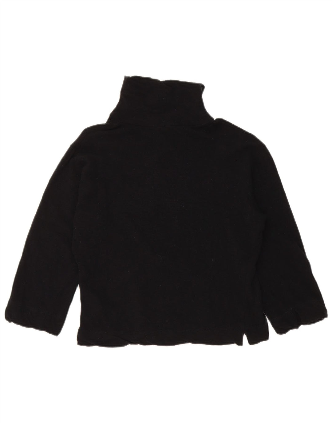 PINKO Suéter corto con cuello de tortuga y manga 3/4 para mujer UK 44 Mediano Negro