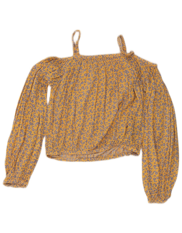 Marks & Spencer Top corto con hombros descubiertos para niña 12-13 años Naranja floral