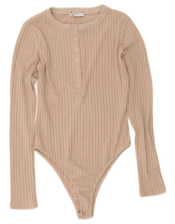 Body Zara Mujer UK 10 Small Beige