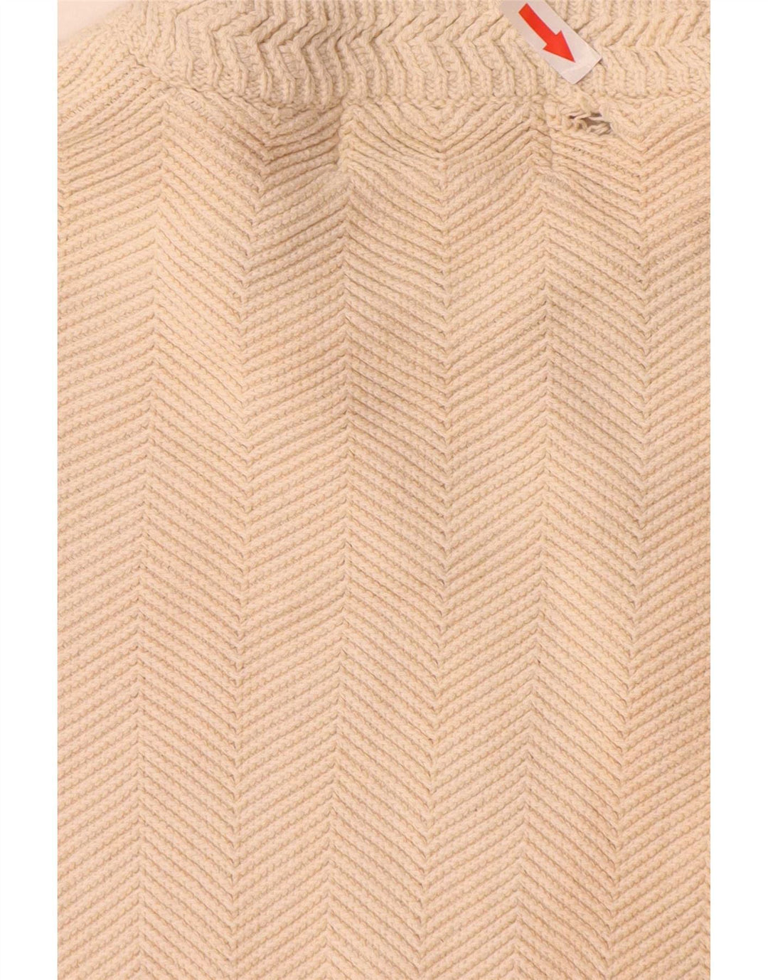 Chaps Hombre Cuello Redondo Jersey Jersey XL Beige Espiga Algodón
