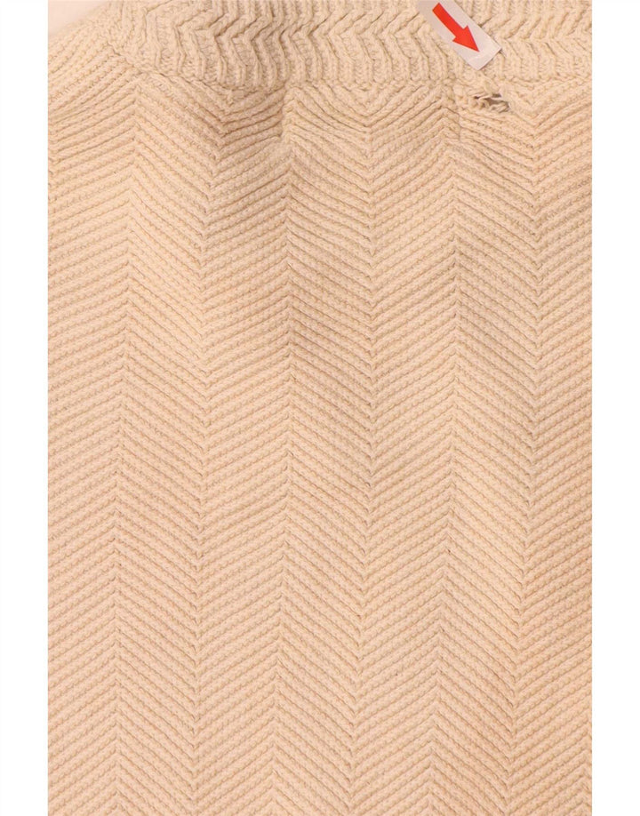 Chaps Hombre Cuello Redondo Jersey Jersey XL Beige Espiga Algodón