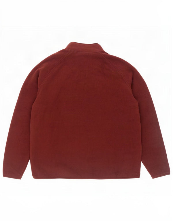 Marks & Spencer Chaqueta polar para mujer UK 22 3XL Poliéster burdeos