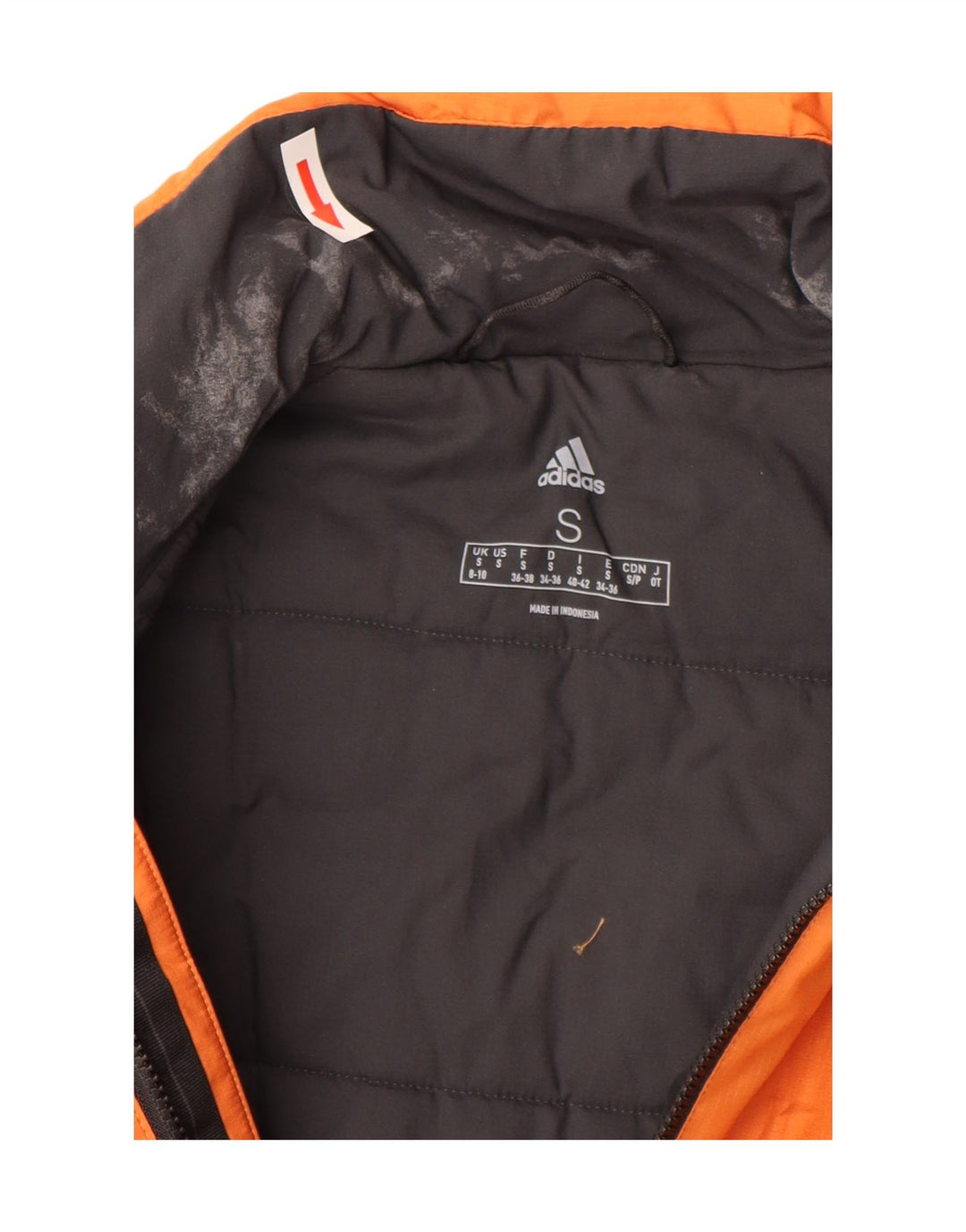 Adidas Chaqueta Acolchada Mujer UK 8/10 Small Naranja