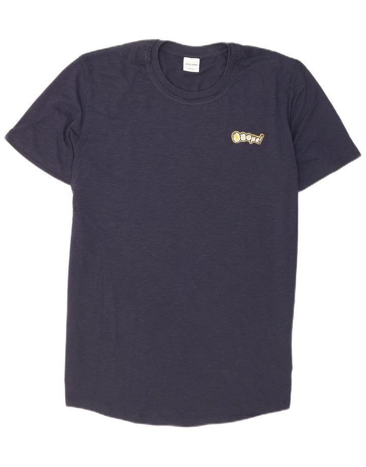 Jack & Jones Hombre Camiseta Top XL Azul Marino Poliéster