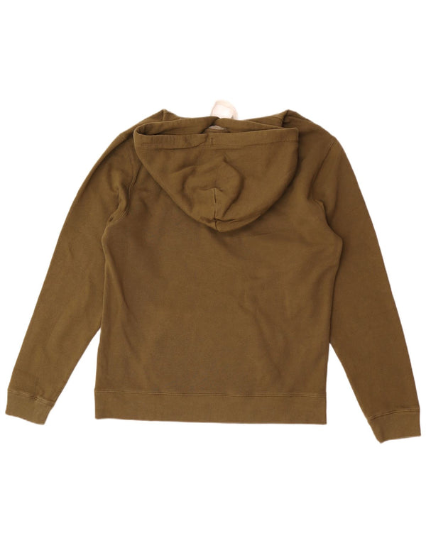 Jack Wills Jersey con capucha gráfica para hombre de algodón caqui grande