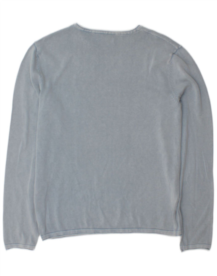 Jersey Jack & Jones Hombre con Cuello Barco de Algodón Azul Medio