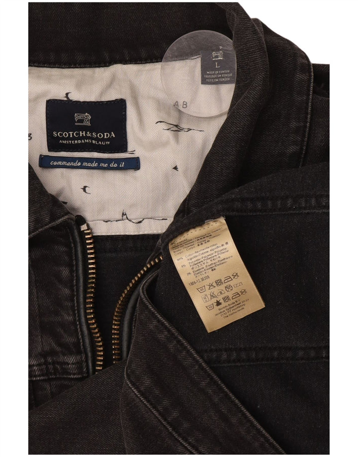 Scotch & Soda Chaqueta Vaquera para Mujer UK 46 Grande Algodón Gris