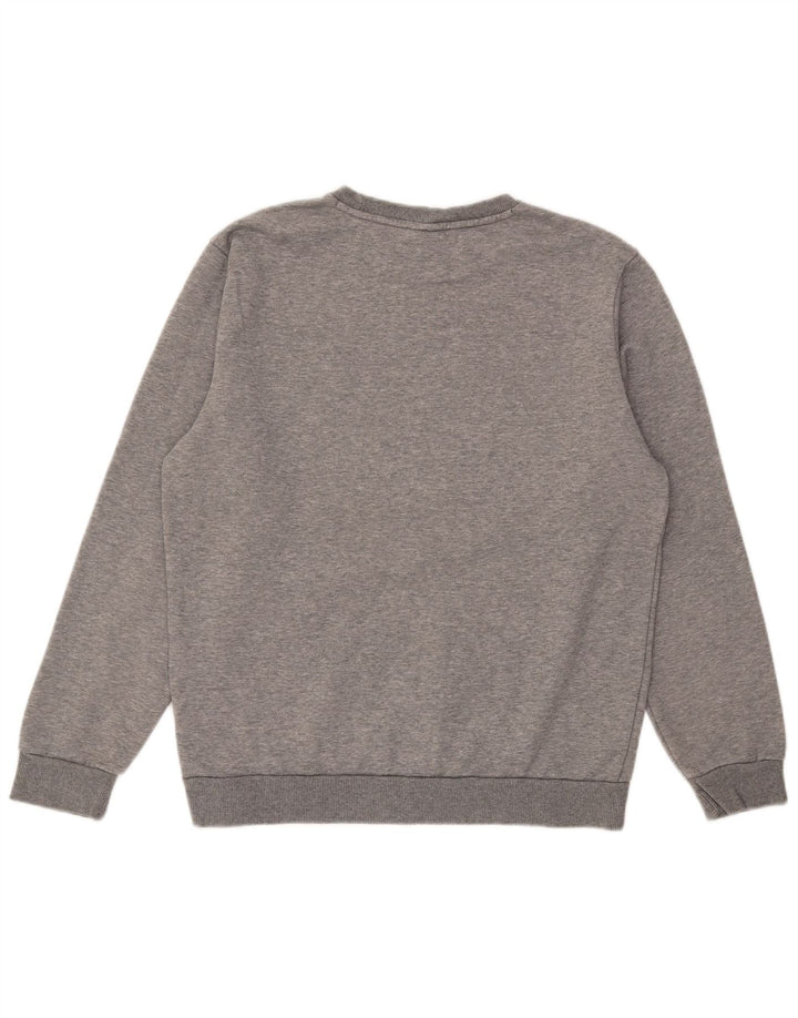 Puma Hombre Sudadera Gráfica Jersey De Algodón Moteado Gris Medio