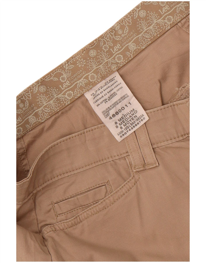 Lee Pantalones casuales rectos para mujer US 8 Medium W32 L31 Algodón beige