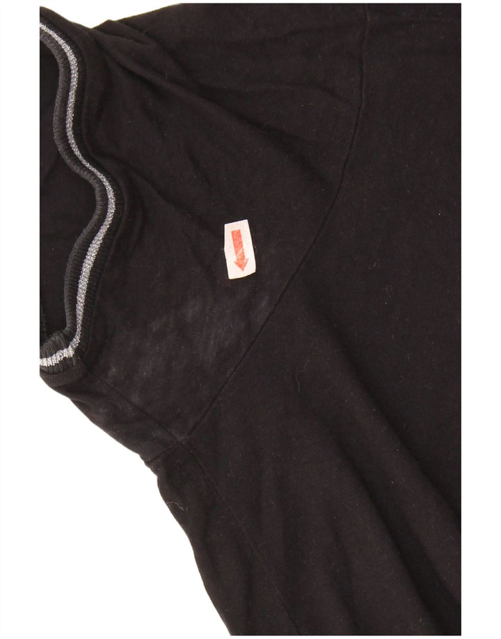 GUESS Camiseta gráfica extragrande para mujer UK 6 XS Negro