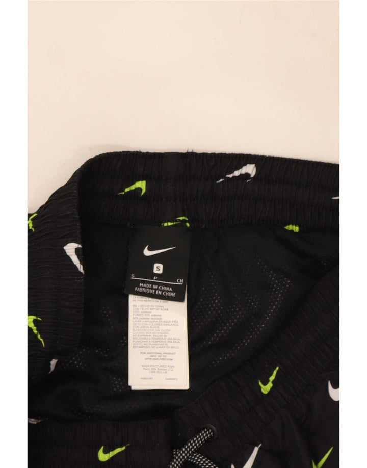Nike Mens Graphic Sport Shorts Pequeño Poliéster Negro