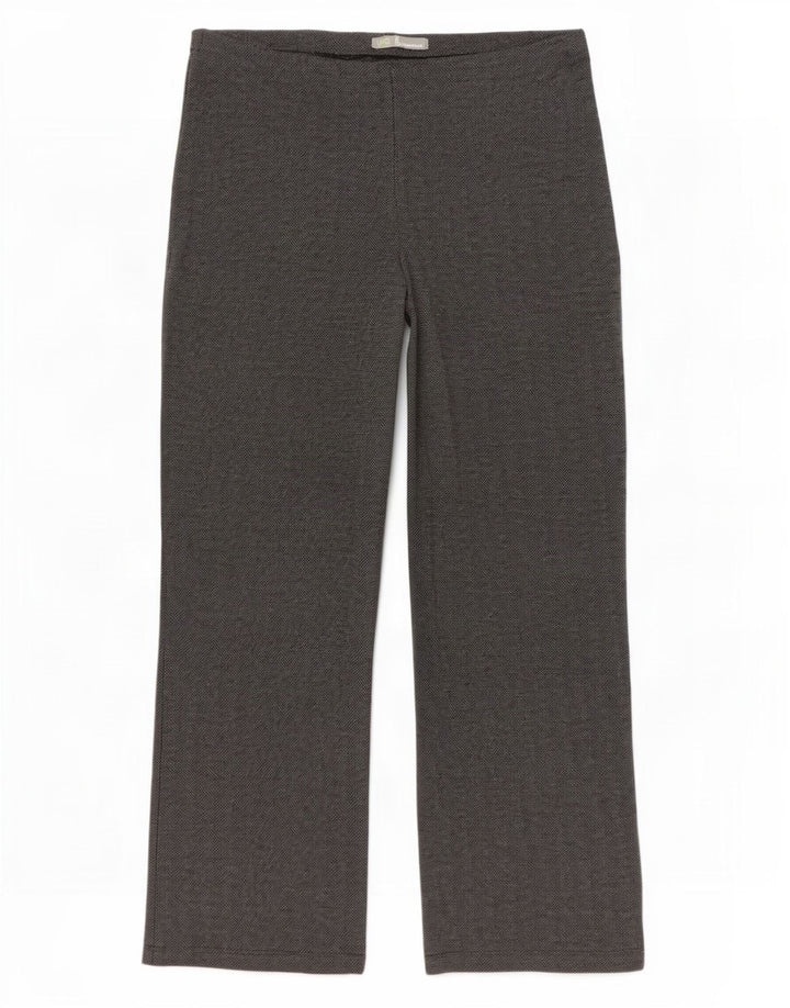 Marks & Spencer Pantalones casuales de pierna ancha para mujer W32 L27 Gris