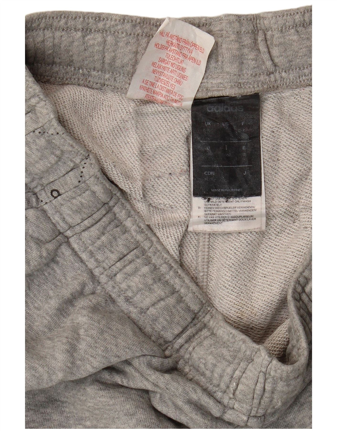 ADIDAS Pantalón de chándal gráfico para niño Joggers 15-16 años Gris Algodón