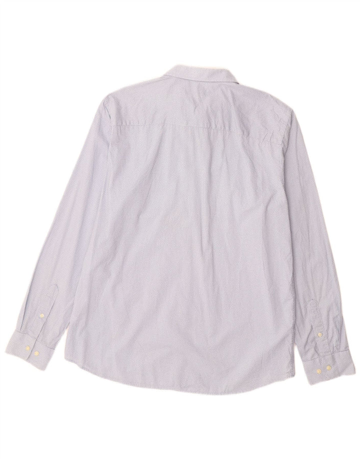 JACK & JONES Camisa premium para hombre Talla 44 XL Algodón con lunares azules