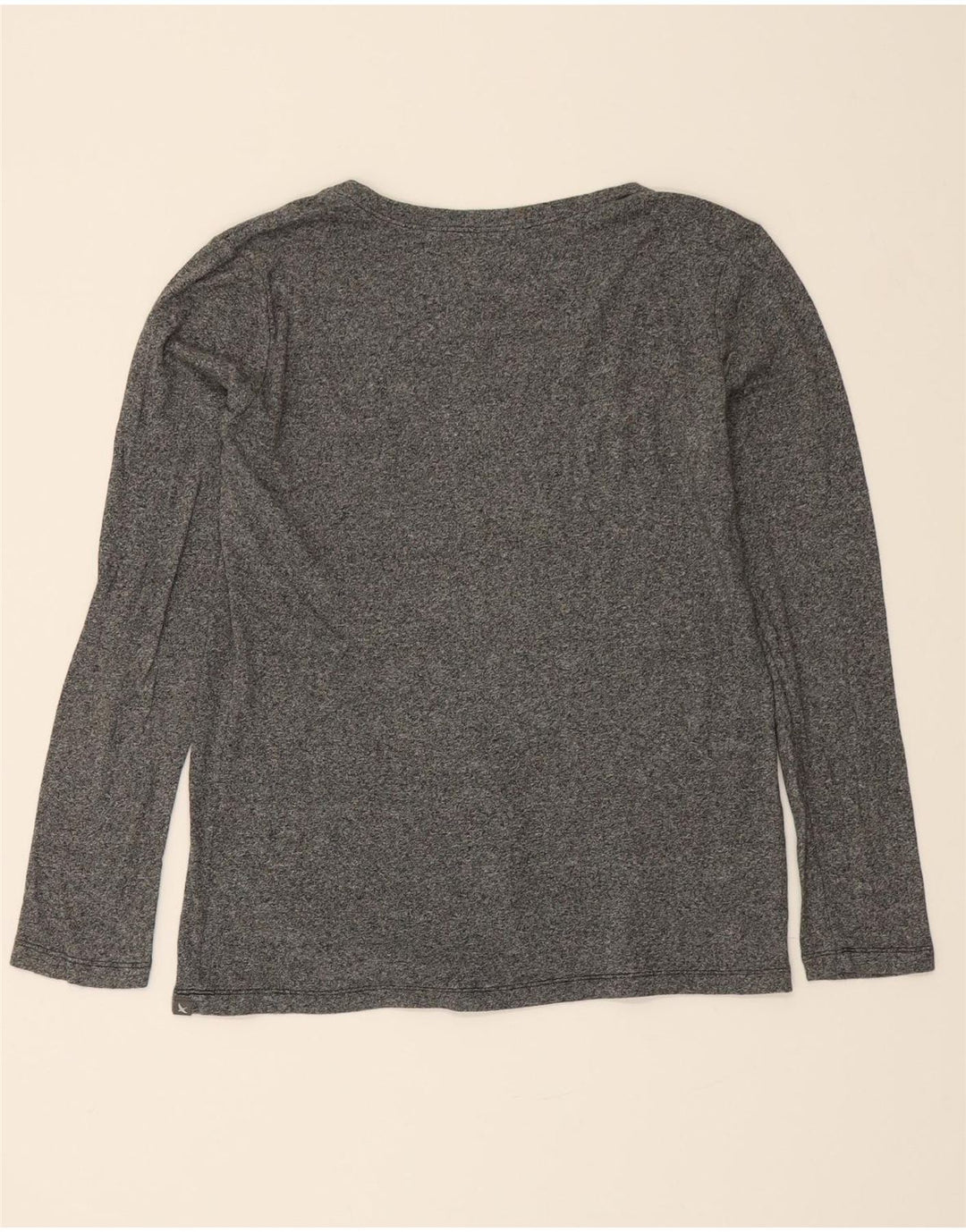 EDDIE BAUER Womens Top Long Sleeve UK 16 Large Grey Cotton Vintage Eddie Bauer and Second-Hand Eddie Bauer from Messina Hembry 