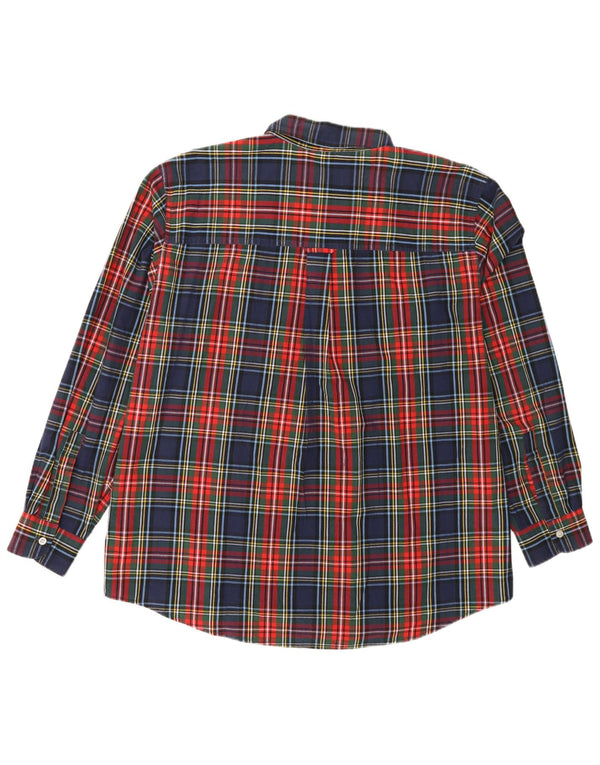 Chaps Camisa de fácil cuidado para hombre XL Algodón a cuadros multicolor