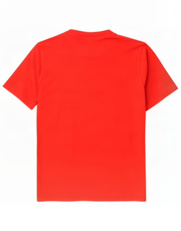 Adidas - Camiseta gráfica para hombre, talla pequeña, algodón rojo