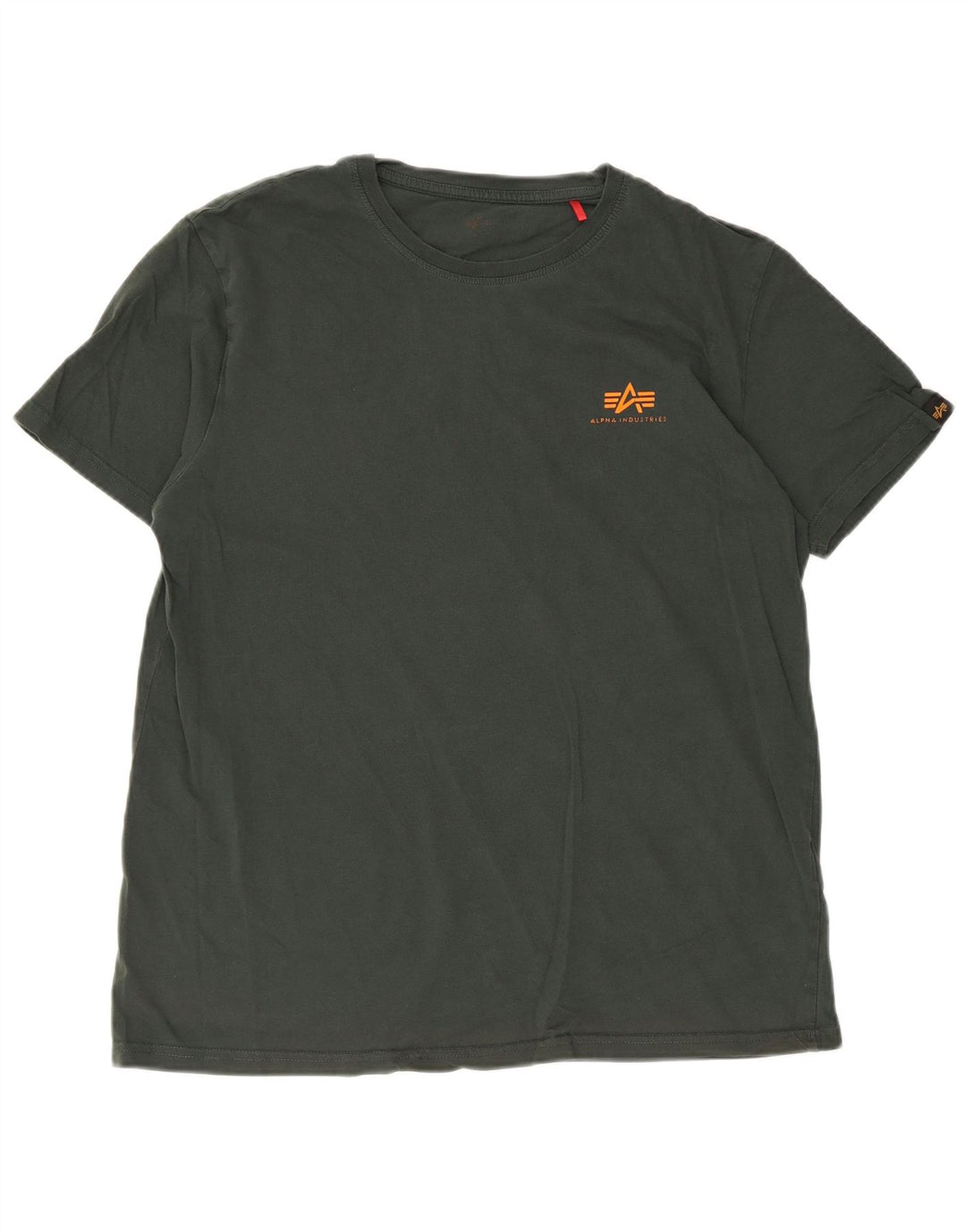 Alpha Industries - Camiseta para hombre, talla pequeña, color verde