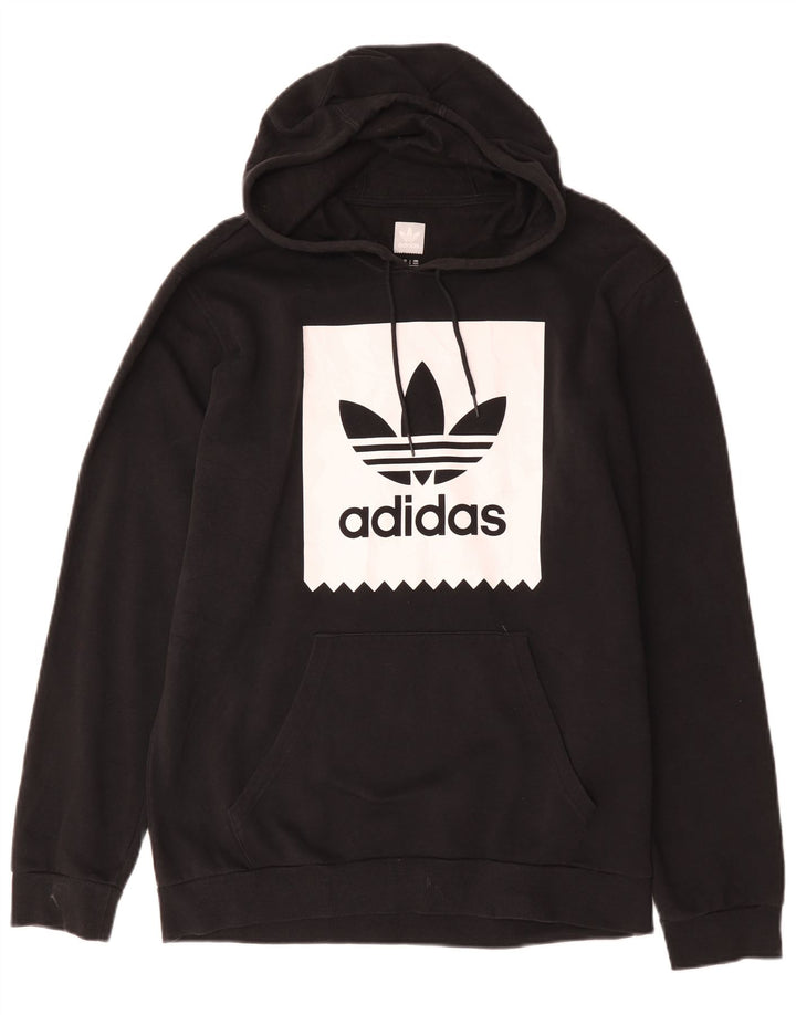 Adidas Hombre Sudadera Con Capucha Gráfica Jersey Mediano Negro Algodón
